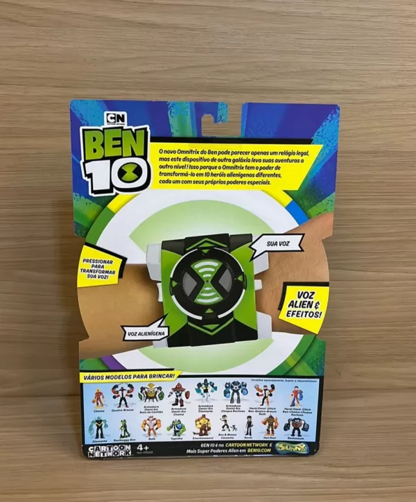 Relógio omnitrix alien ben 10 modificador de voz